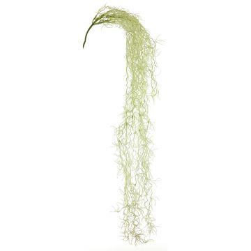 Fausse plante Tillandsia Usneoides JIANLIN, piquet, vert-crème, 90cm