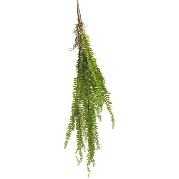 Plante artificielle fougère de Boston TINGLAN, piquet, racines, vert, 85cm