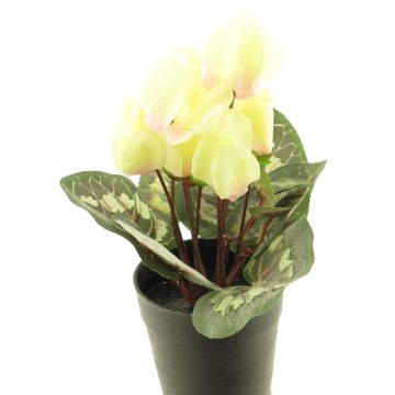 Fleur artificielle Cyclamen XIAOGUO, jaune-rose, 25cm