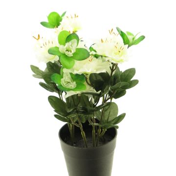 Fleur artificielle Azalée JINGSHU, crème, 25cm