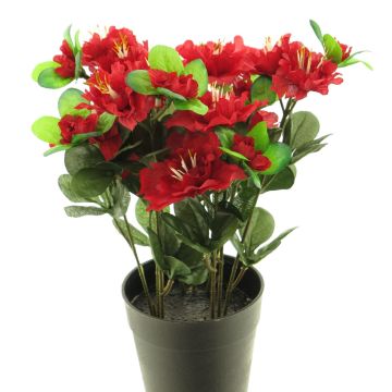 Fleur artificielle Azalée JINGSHU, rouge, 25cm