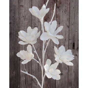 Magnolia artificiel BIRGITTA, blanc, 110cm