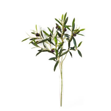 Branche d'olivier artificiel KONSTANTINOS, fruits, vert, 50cm