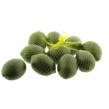 Filet de citrons verts artificiels ANQIAN, 10 pièces, vert, 7cm