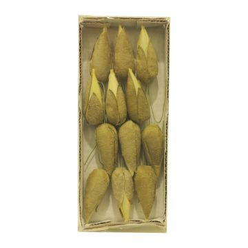 Bourgeons de magnolia artificiels ANYILIN, 12 pièces, crème-brun