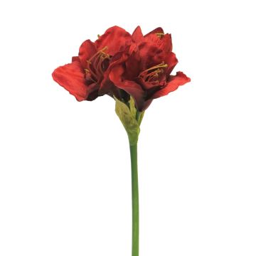 Fleur artificielle Amaryllis HEJIA, rouge, 60cm