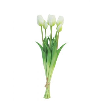 Bouquet de tulipes artificielles LONA, blanc, 45cm, Ø15cm