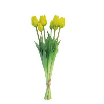 Bouquet de tulipes artificielles LONA, jaune, 45cm, Ø15cm