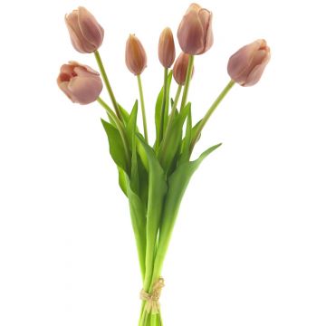 Bouquet de tulipes artificielles LONA, violet clair, 45cm, Ø15cm
