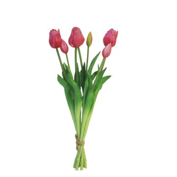 Bouquet de tulipes artificielles LONA, fuchsia, 45cm, Ø15cm