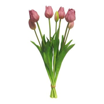 Bouquet de tulipes artificielles LONA, mauve, 45cm, Ø15cm