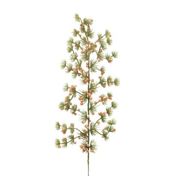 Branche décorative Mélèze JAHELI, enneigée, baies, vert-orange, 70cm