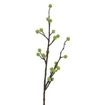 Branche artificielle de bleuet LIANGAN avec bourgeons, vert, 60cm