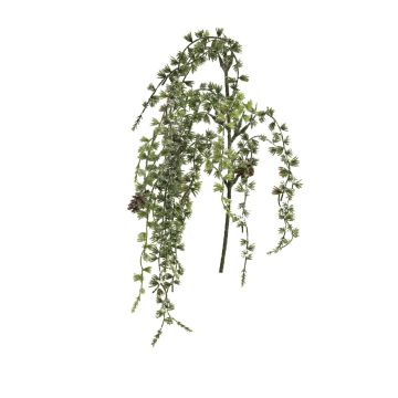 Branche décorative de mélèze NANZIA, givrée, pommes de pin, vert, 80cm Branche décorative de mélèze NANZIA, givrée, pommes de pin, vert, 80cm
