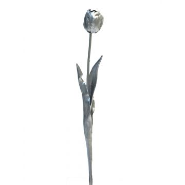 Fleur artificielle tulipe LIANNA, argent-champagne, 45cm