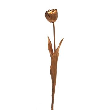 Fleur artificielle tulipe LIANNA, bronze-or, 45cm