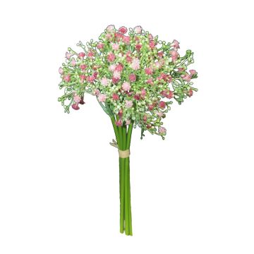 Bouquet de Gypsophile artificiel CECILIA, fuchsia, 30cm