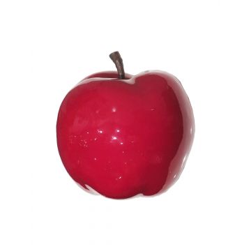 Fruit décoratif Pomme LINSHUO, rouge brillant, 14cm