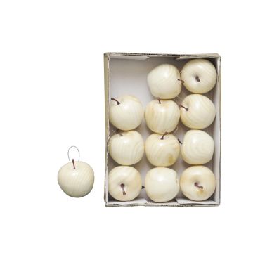 Pommes artificielles RUOMAN, 12 pièces, blanc, Ø6,5cm