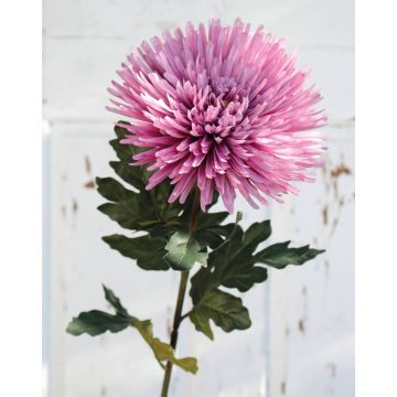 Chrysanthème artificiel NANDOR, rose, 90cm, Ø18cm