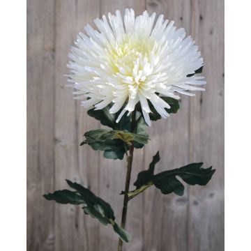 Chrysanthème artificiel NANDOR, crème-blanc, 90cm, Ø18cm
