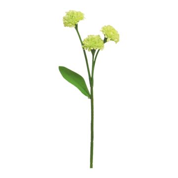 Fleur décorative Oeillet d'Inde YISHU, vert clair, 30cm