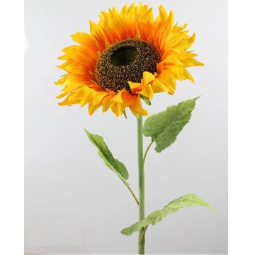 Fleur artificielle tournesol BELITA, jaune-orange, 105cm, Ø27cm