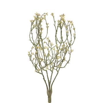 Fleur de Calotropis décorative MANYAN sur piquet, blanc, 45cm