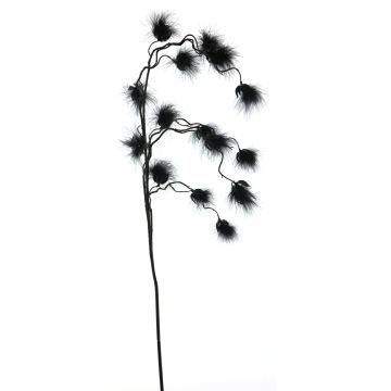 Branche décorative de linaigrette ZICAN avec panicules, noir, 105cm