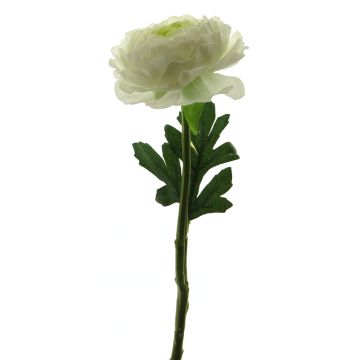 Fleur artificielle renoncule WENNA, crème, 30cm