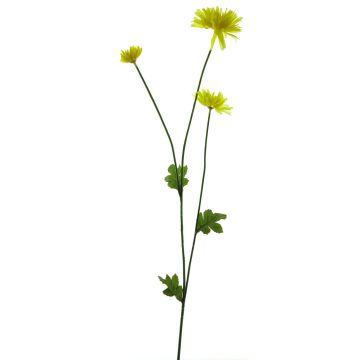 Fleur artificielle chrysanthème YUNJUAN, jaune, 60cm