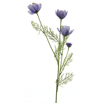 Fleur artificielle cosmos ZHINIAN, bleu-lilas, 60cm