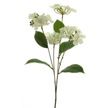 Fleur en tissu Hortensia PINNIAN, blanc, 70cm