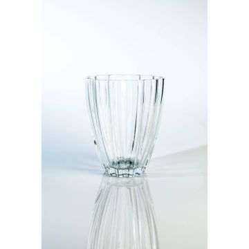 Vase à fleurs en verre BEA, transparent, 17cm, Ø14cm