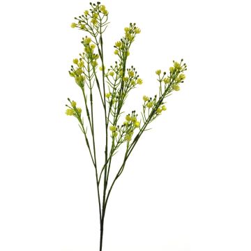 Fleur décorative gypsophile LINFENG, jaune, 70cm