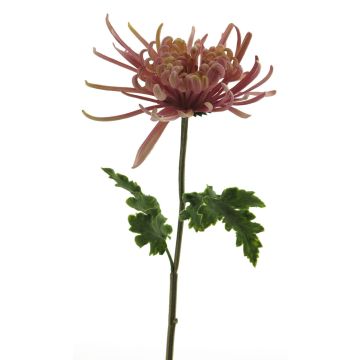 Fleur décorative chrysanthème YASULI, rose-lavande, 70cm