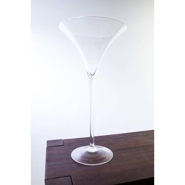 Verre à martini géant SACHA AIR en verre, transparent, 50cm, Ø 25cm