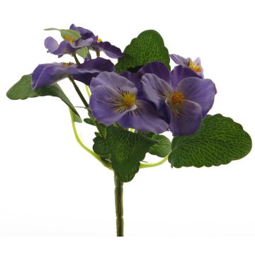 Fleur décorative Pensée FANGMU sur piquet, lilas, 20cm