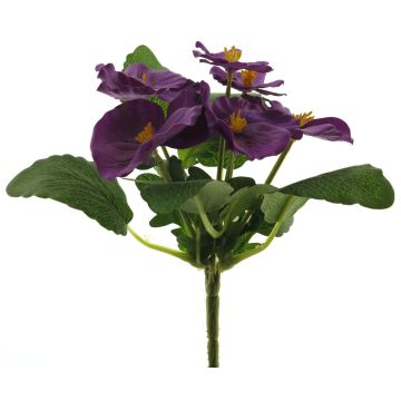 Fleur décorative Pensée FANGMU sur piquet, violet, 20cm