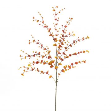 Branche d'eucalyptus en plastique JONKO, orange, 110cm