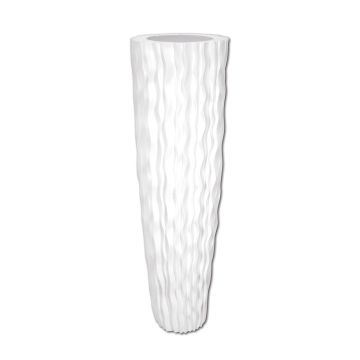 Vase / Pot design YUNA, blanc, 143,5cm, Ø44cm