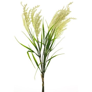 Fagot d'herbe artificielle RUMENG avec panicules, crème, 60cm