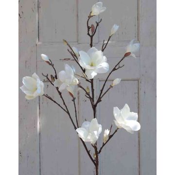 Branche de magnolia artificielle YONA, crème-blanc, 130cm