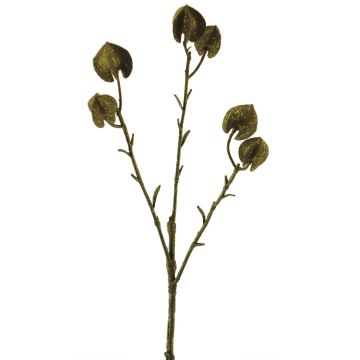Branche décorative Physalis CUIXIA avec fruits, vieil or, 40cm