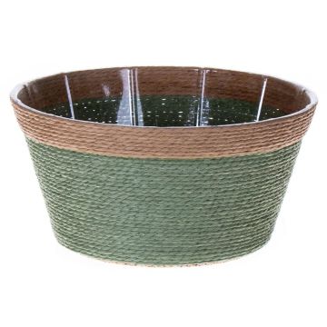 Corbeille à plantes NERIONKO, vert-beige, 10cm, Ø19cm