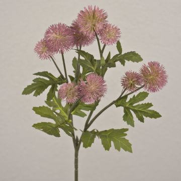 Branche de carthame des teinturiers artificielle TRUDBERTA, aspect sec, vieux rose, 55cm