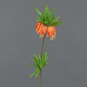 Fleur en tissu Fritillaire impériale IMST, orange, 65cm