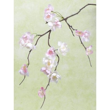 Branche de cerisier fleurie artificielle KENZUKE, rose, 85cm