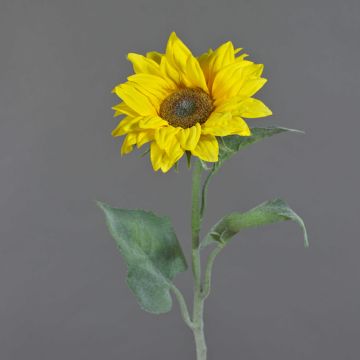 Tournesol artificiel LUPITA, jaune, 80cm, Ø17cm