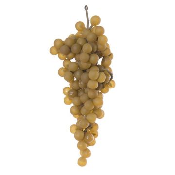 Fruit artificiel Raisins ALBANO, jaune-vert, 12cm
